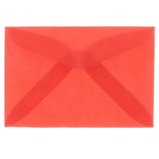 JAM Paper 2.313" x 3.625" Translucent Vellum Envelopes, 25ct.